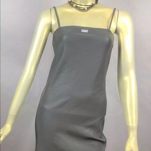 EUC KITH Frankies Reflective Fabric Chemise Dress